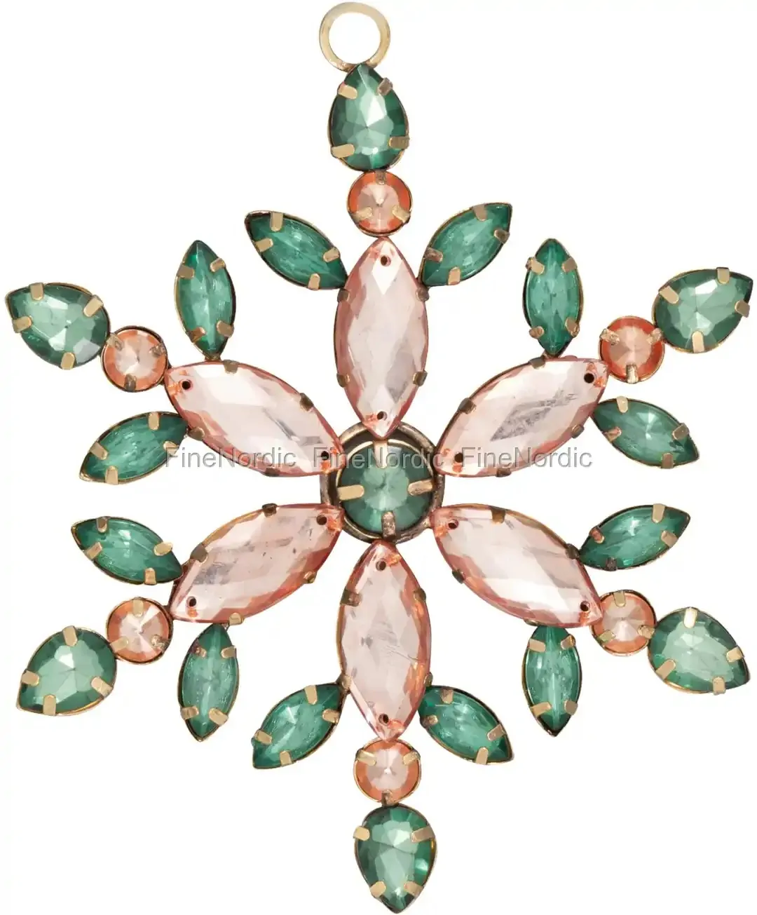 Στολίδι δέντρου "Snowflake" green 12εκ. - Greengate