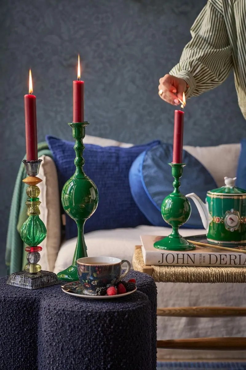 Κηροπήγιο μεταλλικό σφαιρικό πράσινο 39εκ. - Pip Studio - Image 5