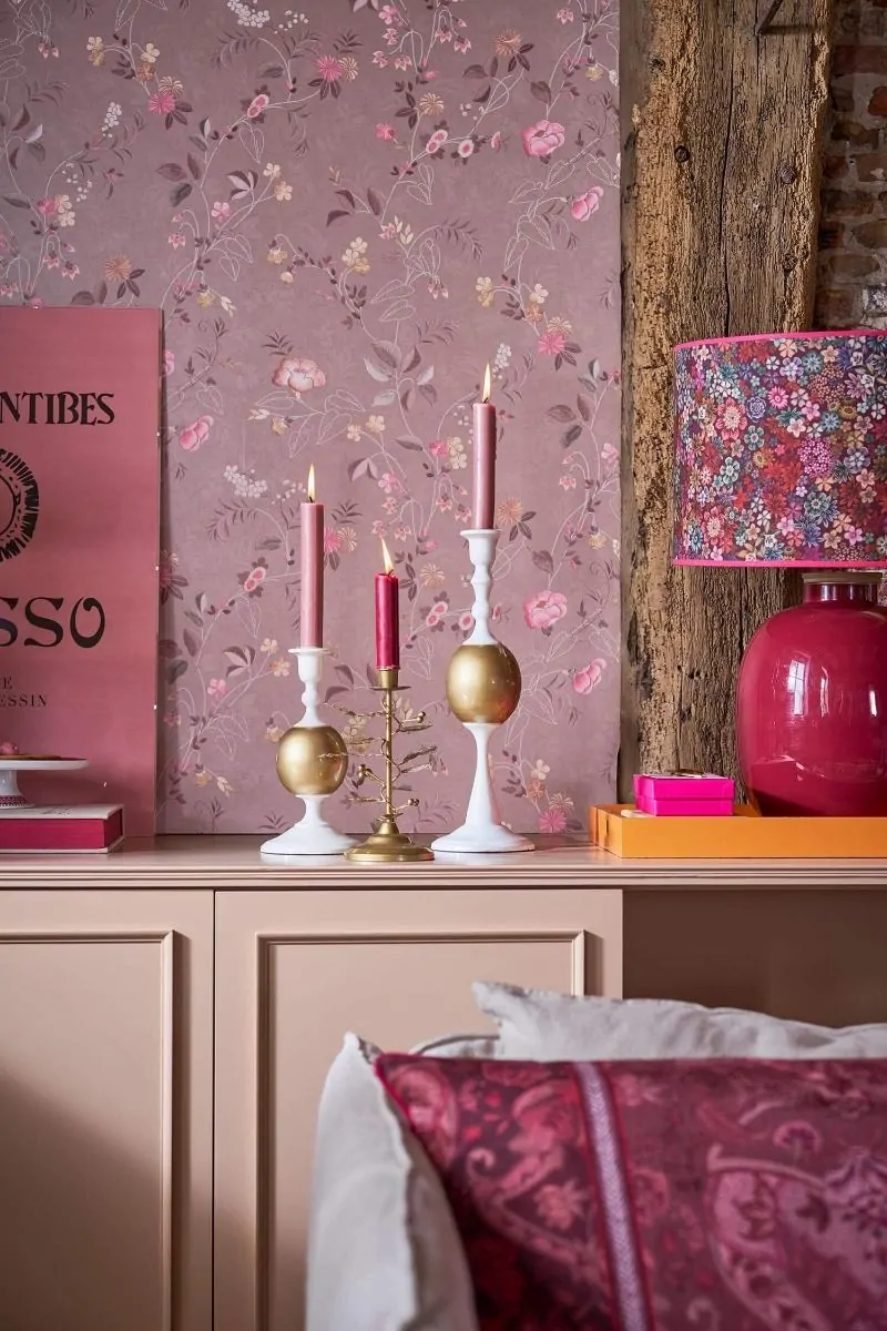 Κηροπήγιο μεταλλικό σφαιρικό λευκό-χρυσό 24εκ. - Pip Studio - Image 4