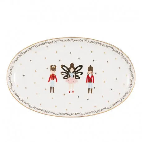 Πιάτο σερβιρίσματος "Cindarella white" οβάλ 24εκ. - Greengate