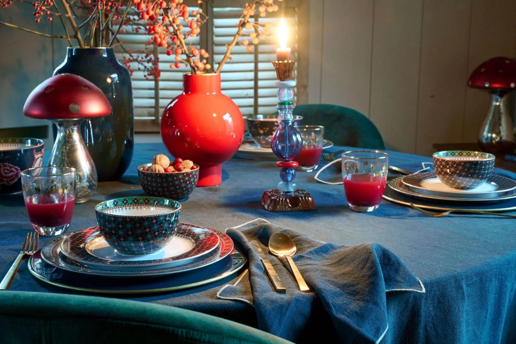 Δίσκος μεταλλικός Dark Blue 32εκ. - Pip Studio - Image 4