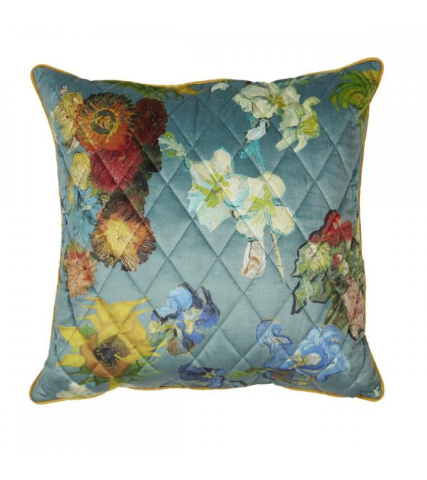 Μαξιλάρι "Carré Fleuri" green 50x50cm. - Beddinghouse