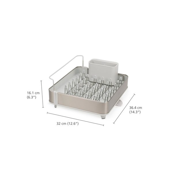 Στραγγιστήρας επεκτεινόμενος Extend Steel light stone/inox - Joseph Joseph - Image 4