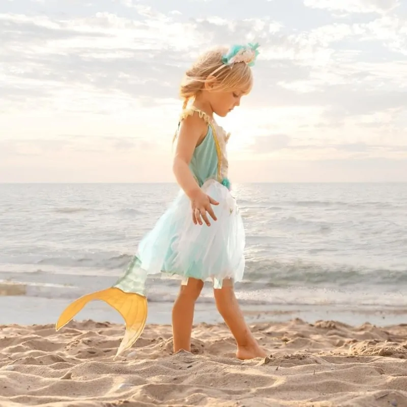 Στολή "Γοργόνα" με ουρά για παιδιά 4-6 ετών – Great Pretenders - Image 2