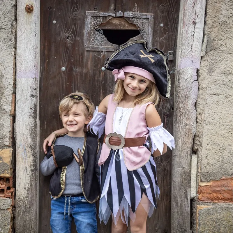 Στολή "Πειρατίνα" με καπέλο και αξεσουάρ για τα χέρια – Great Pretenders - Image 2