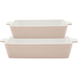 Πυρίμαχα ταψιά Alice creamy fudge σετ/2 - Greengate