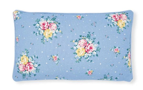 Μαξιλαροθήκη Laura dusty blue 30x50cm. - Greengate