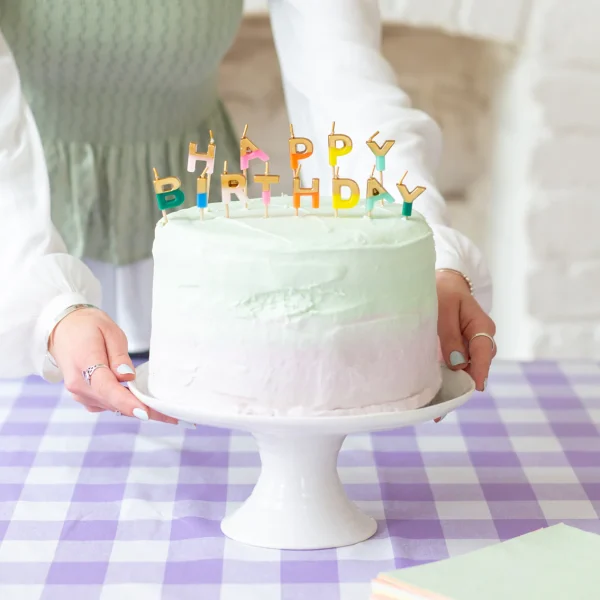 Κεράκια "Happy Birthday" rainbow - Talking Tables - Image 3