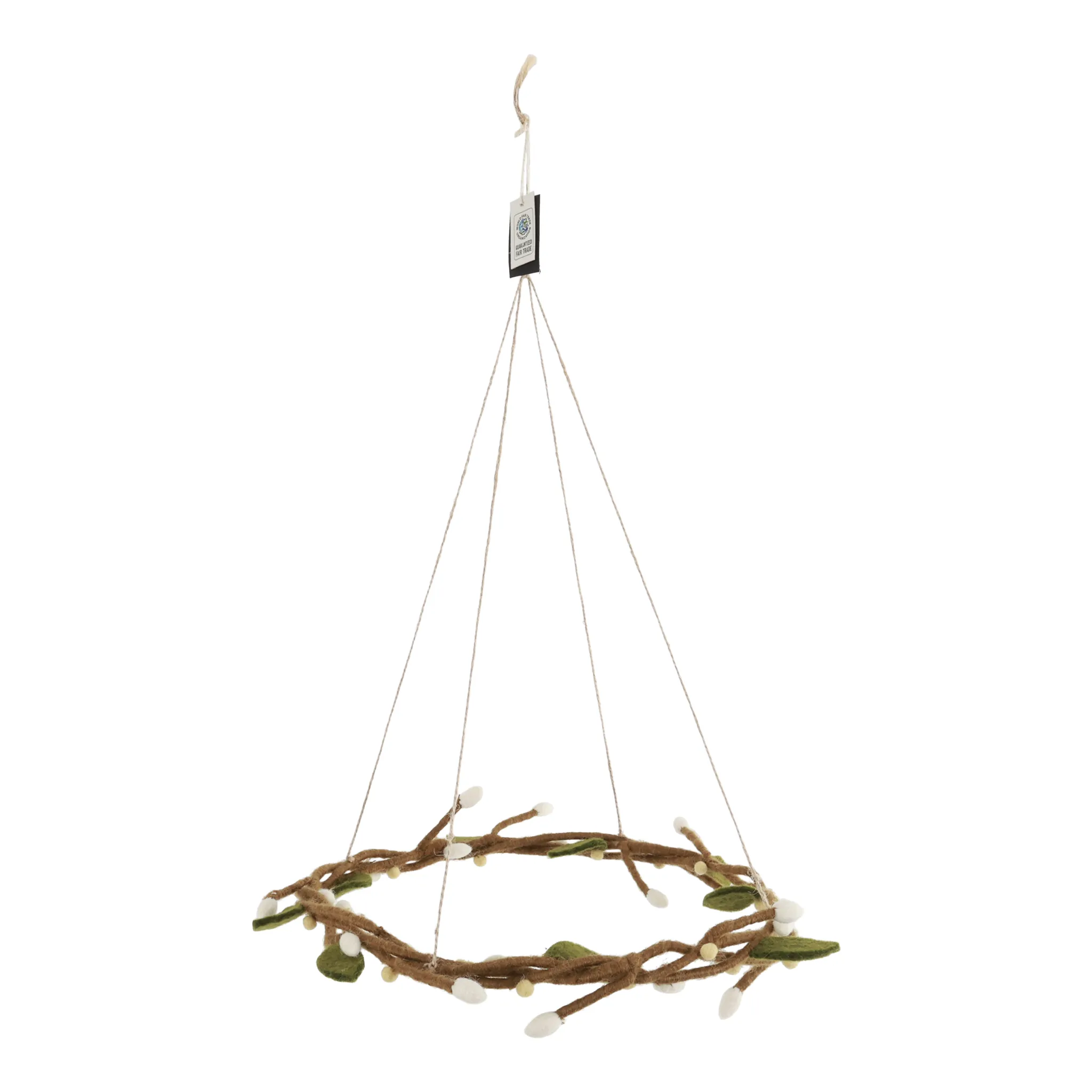 Κρεμαστό στεφάνι "Yellow berries" 35cm. - Gry & Sif