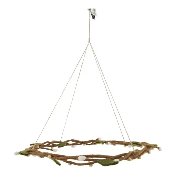 Κρεμαστό στεφάνι "Yellow berries" 45cm. - Gry & Sif