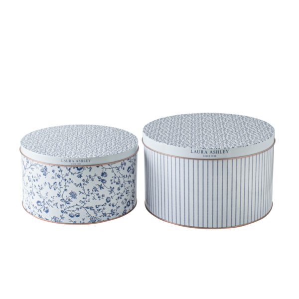 Δοχεία αποθήκευσης μεταλλικά Candy Stripe Woodruff - Laura Ashley