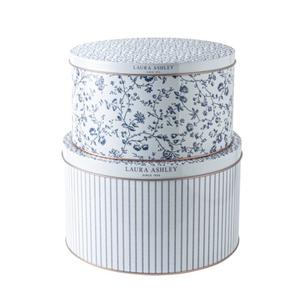 Δοχεία αποθήκευσης μεταλλικά Candy Stripe Woodruff - Laura Ashley - Image 2