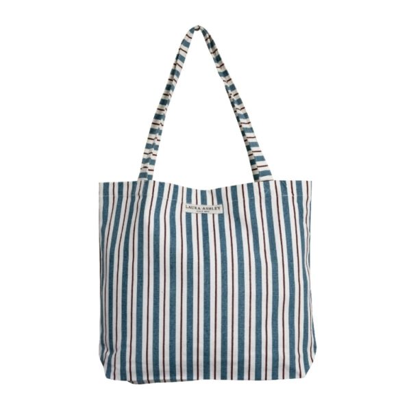 Tote bag υφασμάτινη "Pennel Stripe" - Laura Ashley