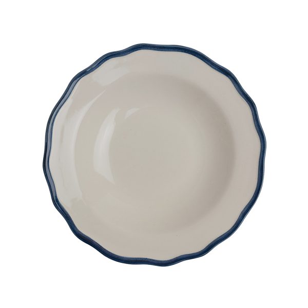 Πιάτο Hedingham βαθύ 22,5cm. solid blue  – Laura Ashley