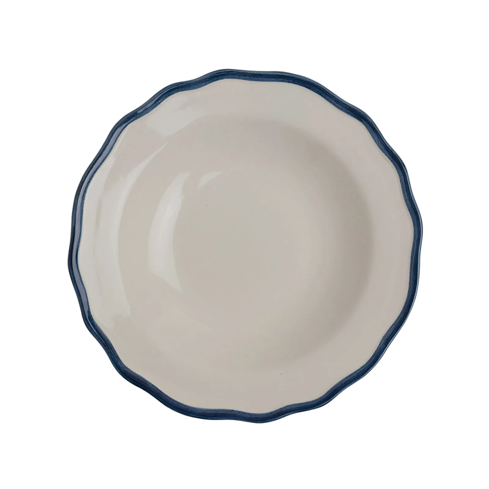 Πιάτο Hedingham βαθύ 22,5cm. solid blue – Laura Ashley
