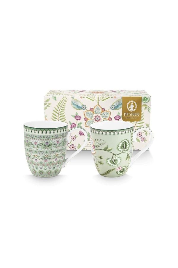 Lily&Lotus κούπα απαλό πράσινο 450ml. σετ/2 - Pip Studio