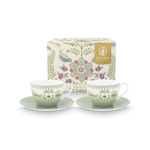 Lily&Lotus Tiles κούπα απαλό πράσινο 280ml. σετ/2 - Pip Studio