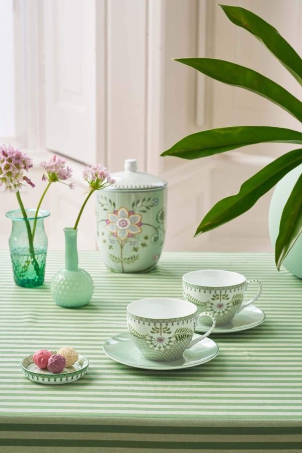 Lily&Lotus Tiles κούπα απαλό πράσινο 280ml. σετ/2 - Pip Studio - Image 2