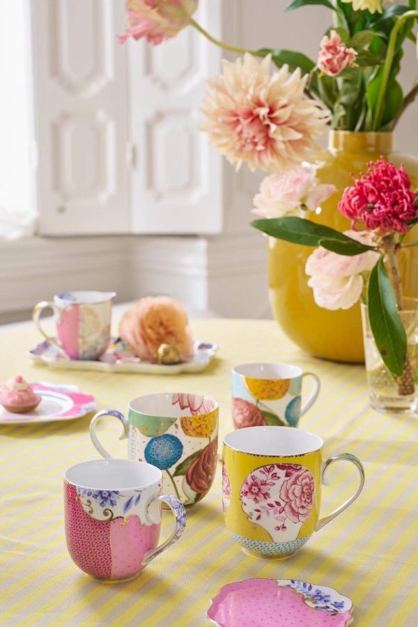 Royal flowers yellow κούπα 325ml. - Pip Studio - Image 3