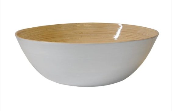 Μπωλ bamboo 40x14cm. white - Albert L.
