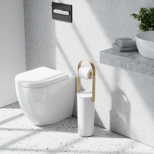 Bellwood Toilet Paper Holder & Reserve white/natural - Umbra - Image 3