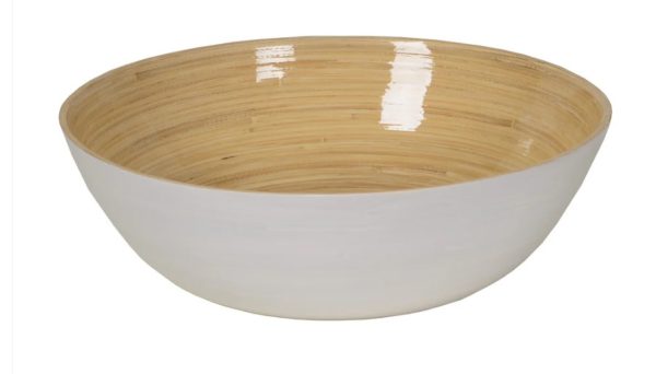 Μπωλ bamboo 30x10cm. white - Albert L.