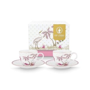 Jolie Dots φλυτζάνι espresso ροζ χρυσό σετ/2 - Pip Studio