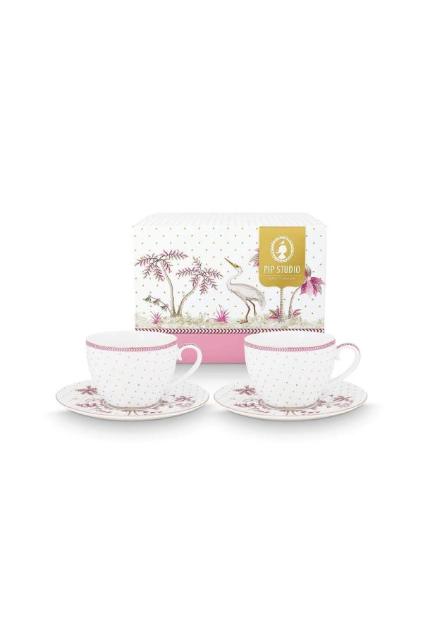 Jolie Dots κούπα ροζ χρυσό 280ml. σετ/2 - Pip Studio