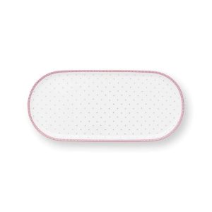 Jolie Dots πιατέλα ροζ χρυσό 25x11,5εκ. - Pip Studio
