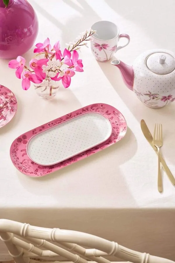 Jolie Dots πιατέλα ροζ χρυσό 25x11,5εκ. - Pip Studio - Image 2