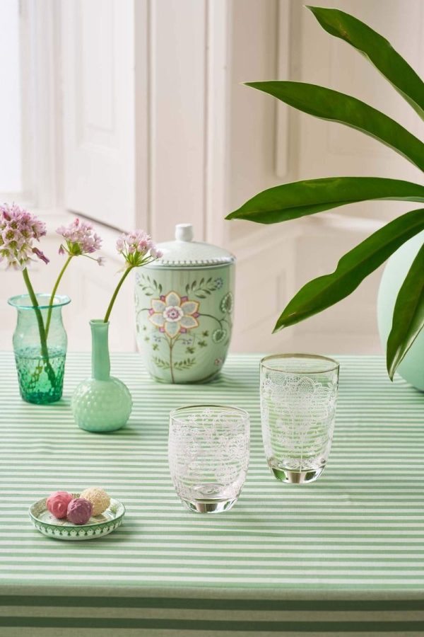 Flower White ψηλά ποτήρια νερού σετ/2 - Pip Studio - Image 2