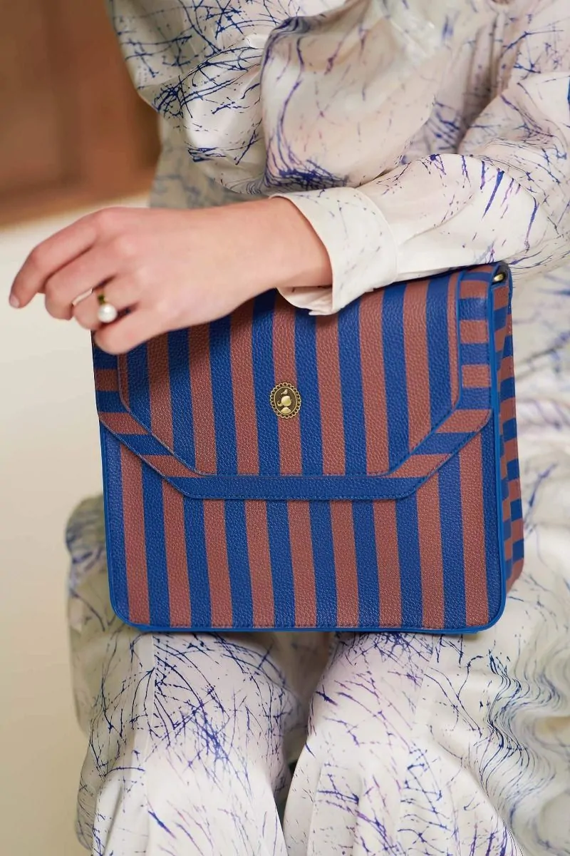 Τσάντα χιαστί Frances μπλε 25x21,5x9cm - Pip Studio - Image 2