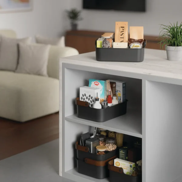 Bellwood Stackable Bin βάση οργάνωσης black/natural large - Umbra - Image 3