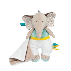 Ελέφαντας με πανάκι παρηγοριάς 23cm. - Doudou et Compagnie
