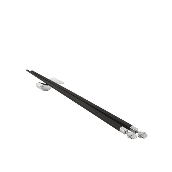 Chopsticks 24 εκ. σε βάση stainless steel σειρά Alessandro σετ/2 – Alessi