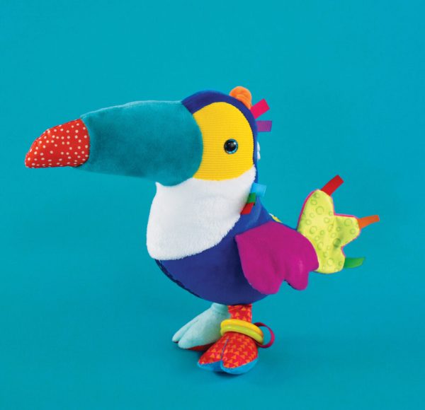 Λούτρινο πουλί Τουκάν 24cm. - Doudou et Compagnie - Image 2