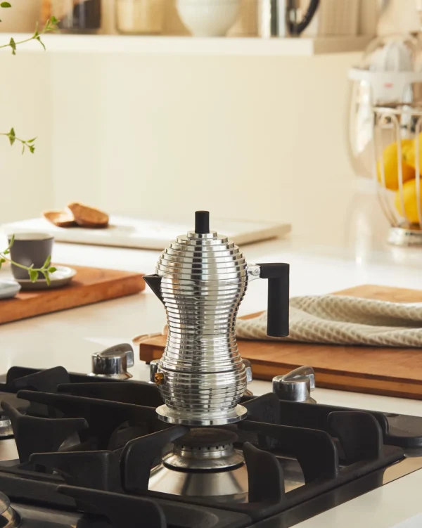 Pulcina induction μπρίκι espresso 6φλ. - Alessi - Image 2