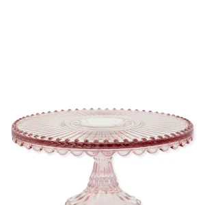 Τουρτιέρα γυάλινη Alice pale pink 20εκ. - Greengate