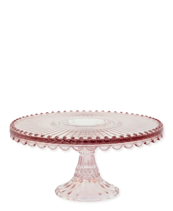 Τουρτιέρα γυάλινη Alice pale pink 20εκ. - Greengate