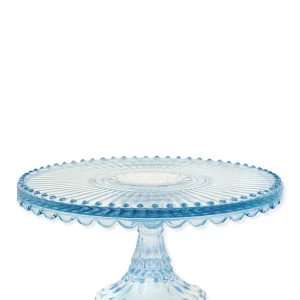 Τουρτιέρα γυάλινη Alice pale blue 20εκ. - Greengate