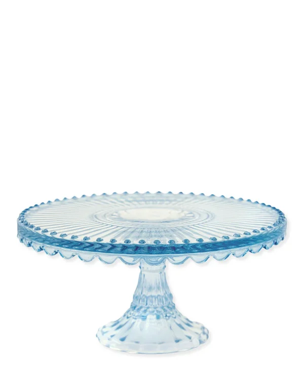 Τουρτιέρα γυάλινη Alice pale blue 20εκ. - Greengate