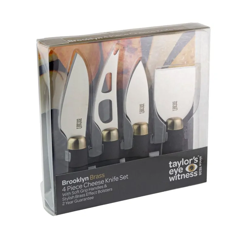 Μαχαίρια τυριού "Brooklyn" brass σετ/4 - Taylor's - Image 6