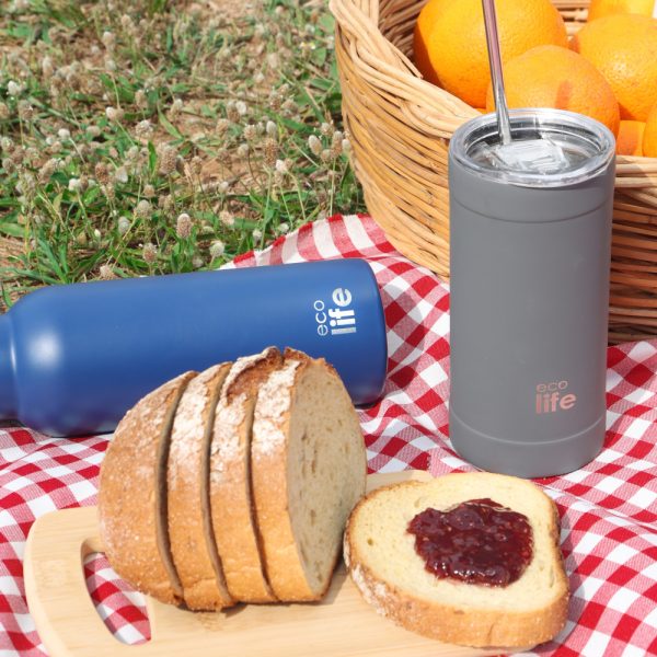 Κούπα μεταφοράς ισοθερμική stone grey 500ml. - Eco Life - Image 2