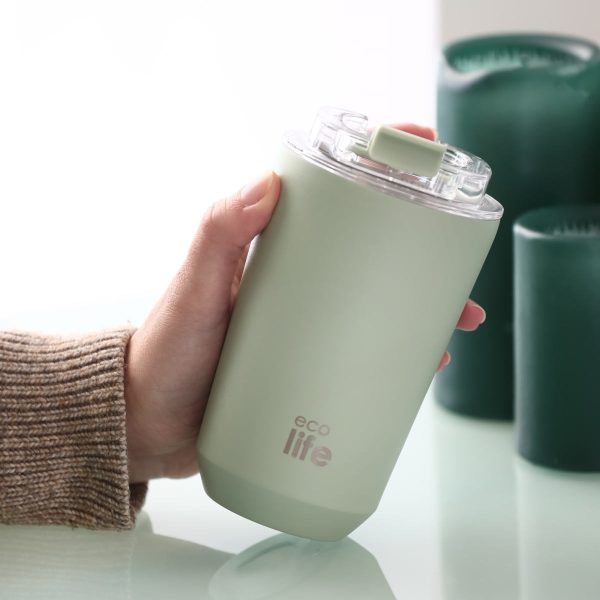 Κούπα μεταφοράς ισοθερμική pure green 350ml. - Eco Life - Image 2