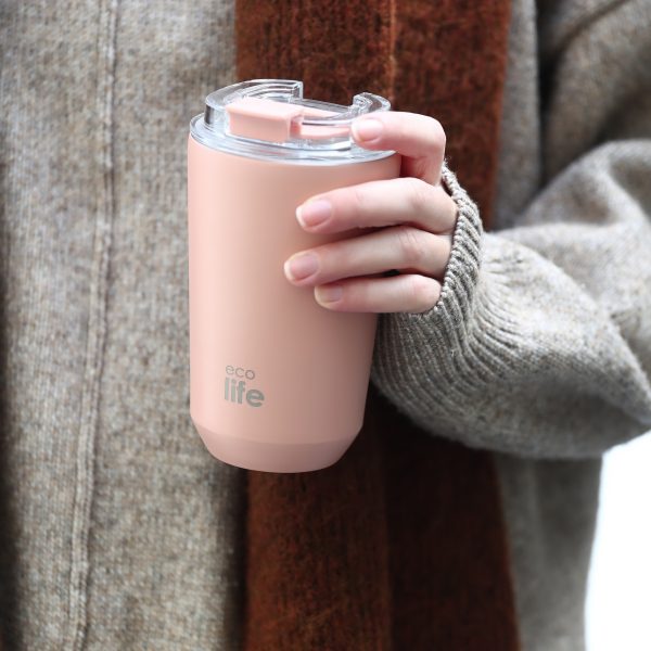 Κούπα μεταφοράς thermos 350ml. pure pink - Eco Life - Image 2