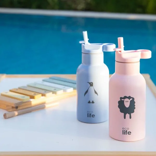 Μεταλλικό θερμός 350ml. "Penguin" -  Eco Life - Image 5
