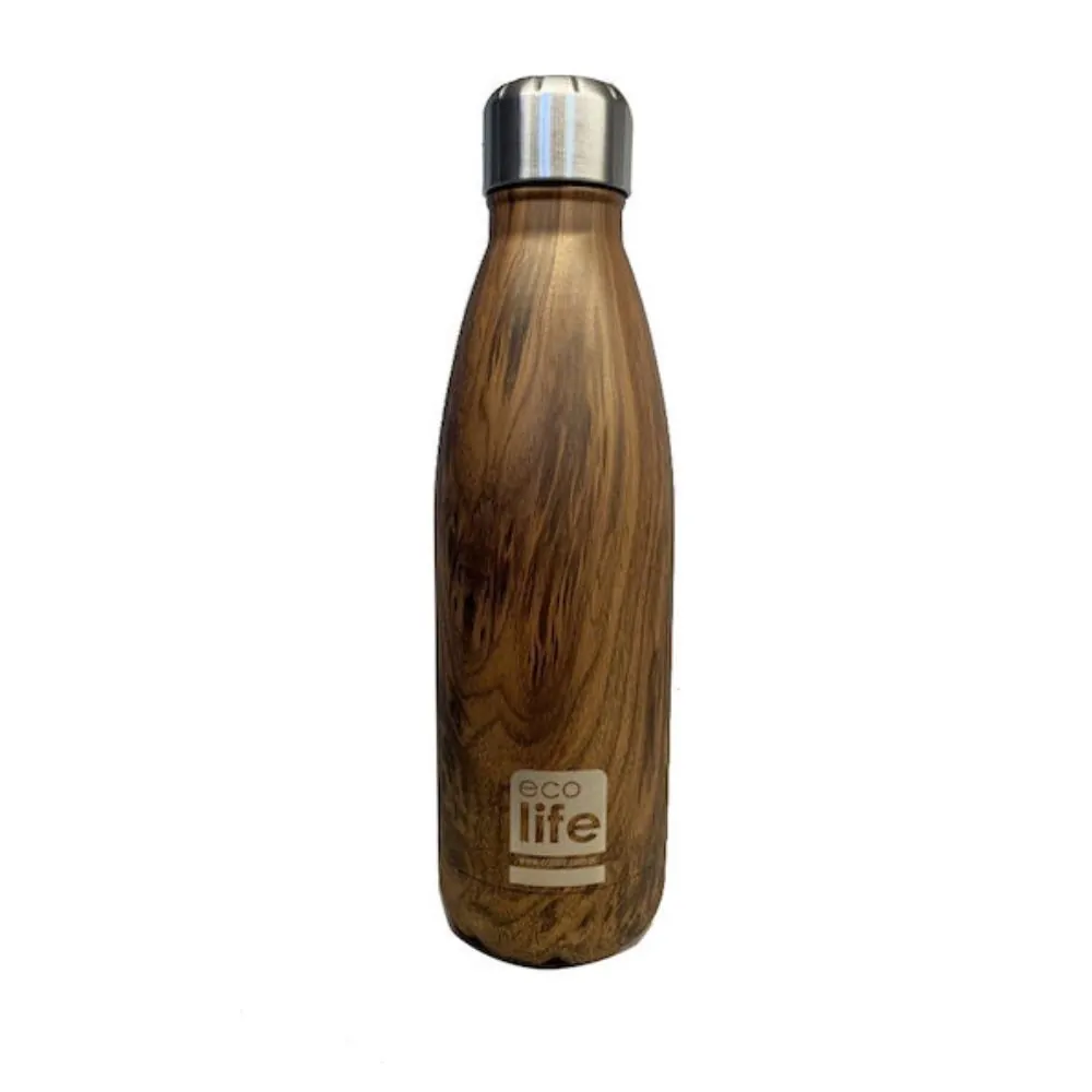 Μπουκάλι thermos 500ml. wood - Eco Life