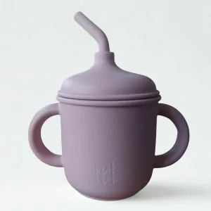 Κούπα εκπαίδευσης με καλαμάκι Nino ροζ - Nok Nok