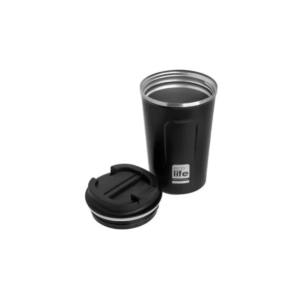 Κούπα μεταφοράς dark grey 370ml.  -  Eco Life - Image 5