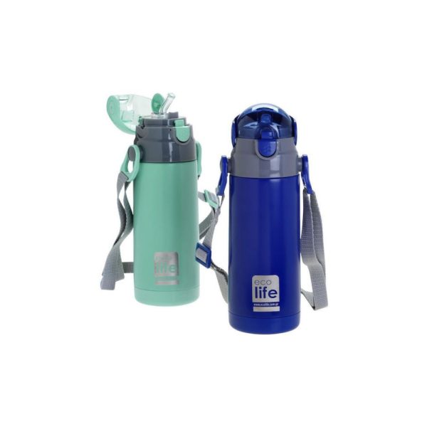 Μεταλλικό θερμός παιδικό navy blue 400ml.  -  Eco Life - Image 3
